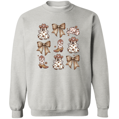 Country Ghost Bows crewneck sweatshirt in Ash
