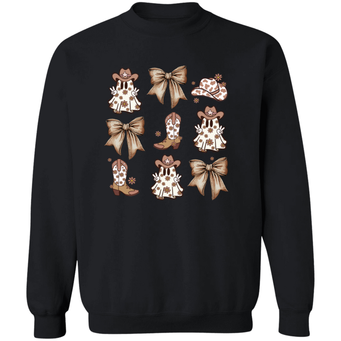 Country Ghost Bows crewneck sweatshirt in Black