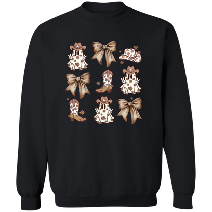 Country Ghost Bows crewneck sweatshirt in Black