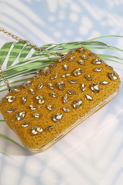 Crystal Studded Clutch