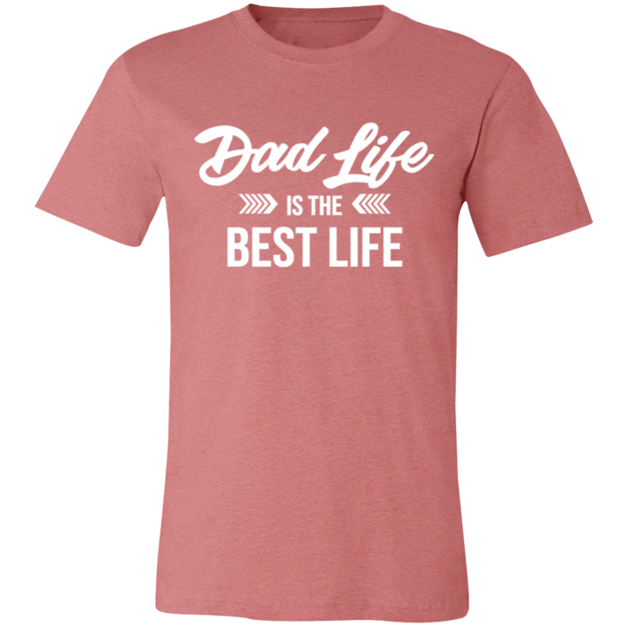 Dad Life Is The Best Life graphic t-shirt in Heather Mauve