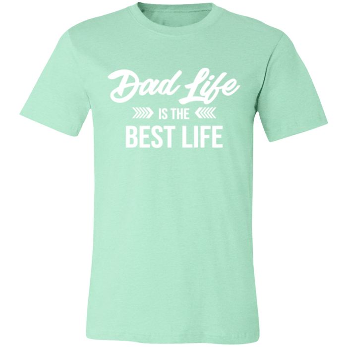 Dad Life Is The Best Life graphic t-shirt in Heather Mint