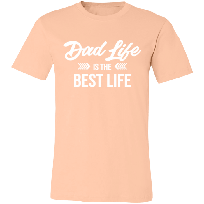 Dad Life Is The Best Life graphic t-shirt in Heather Peach