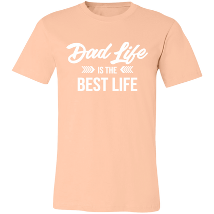 Dad Life Is The Best Life graphic t-shirt in Heather Peach