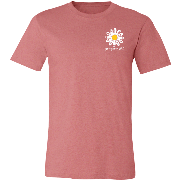 Daisy Flower graphic t-shirt in Heather Mauve