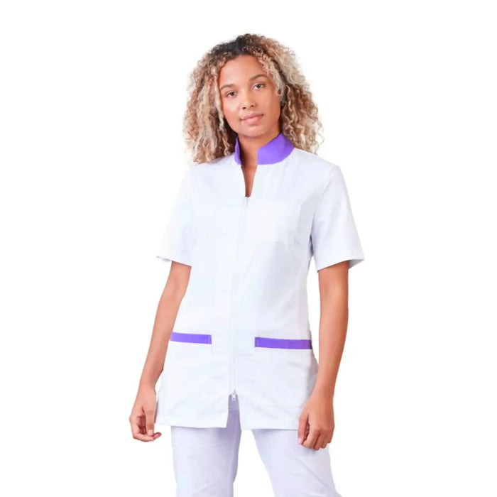 White / Petunia / Polycotton elastane