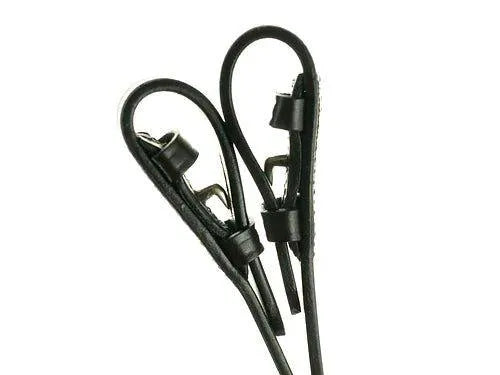 Dever Plain Reins - 1-2" - Black - Pony
