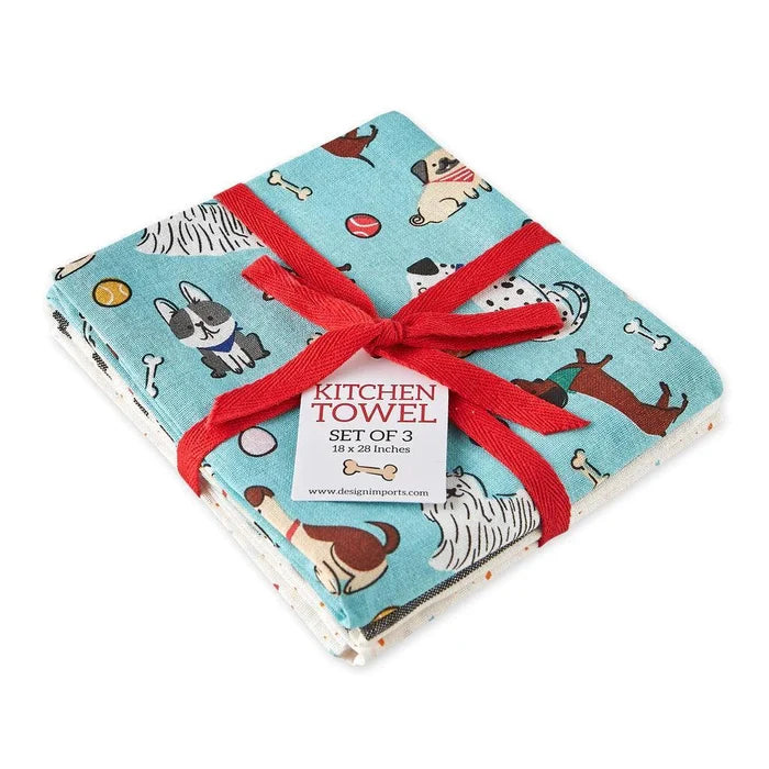 DII Dishtowels (Set of 3): Dog Days