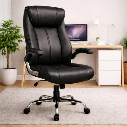 High Back / Leatherette / Black