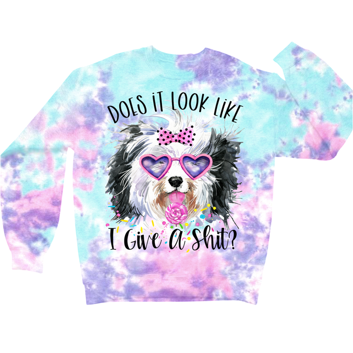 Does It Look Like I Give A Shit Crewneck
