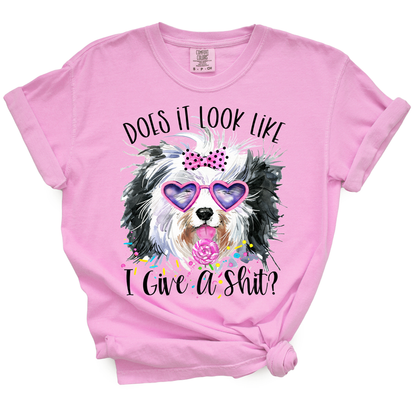 Does It Look Like I Give A Shit Shitzu Tshirt