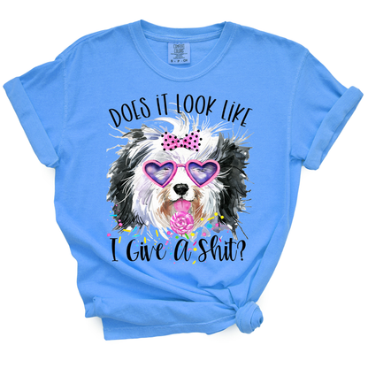 Does It Look Like I Give A Shit Shitzu Tshirt
