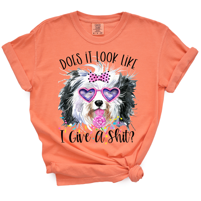 Does It Look Like I Give A Shit Shitzu Tshirt