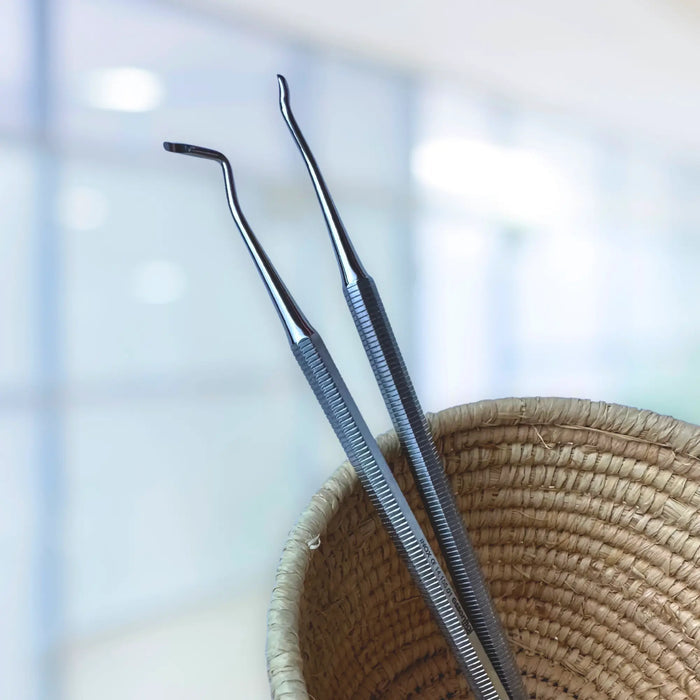 Double excavator curette - 17 cm - Stainless steel - Essential by My Podologie