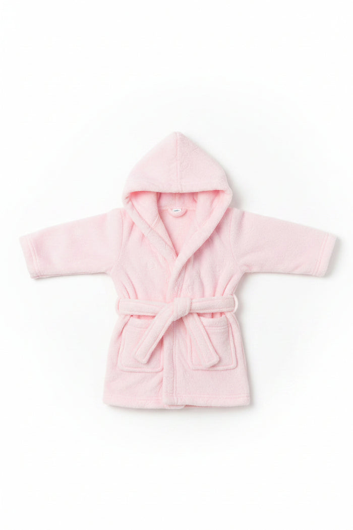 Embossed Hooded Robe - Pink/Bunny (6-12m) (PK4) FBR305P