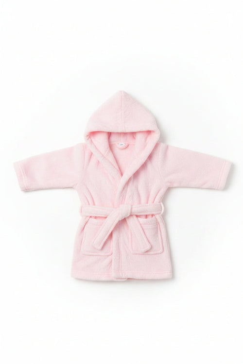 Embossed Hooded Robe - Pink/Bunny (6-12m) (PK4) FBR305P