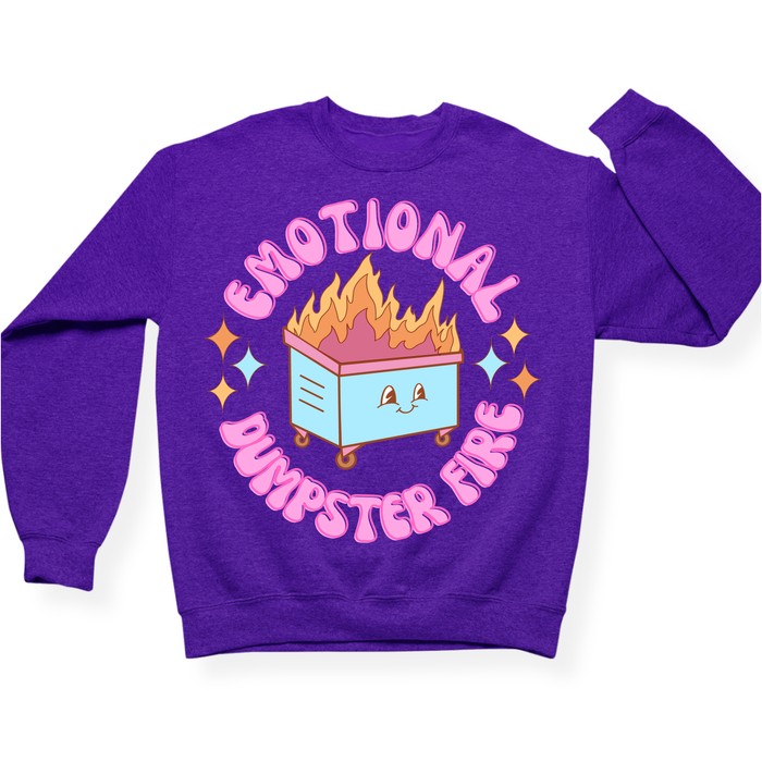 Emotional Dumpster Fire Crewneck
