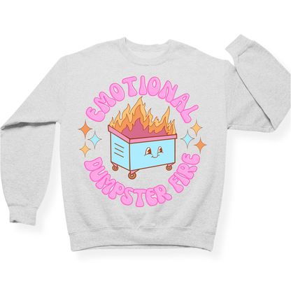 Emotional Dumpster Fire Crewneck