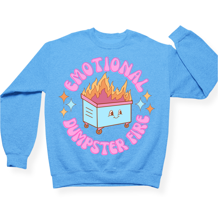 Emotional Dumpster Fire Crewneck