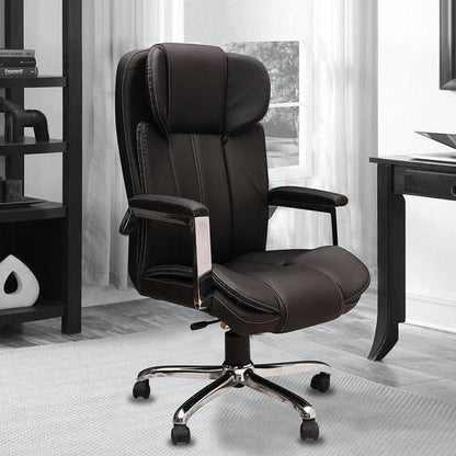 High Back Director Chair with Chrome Base -