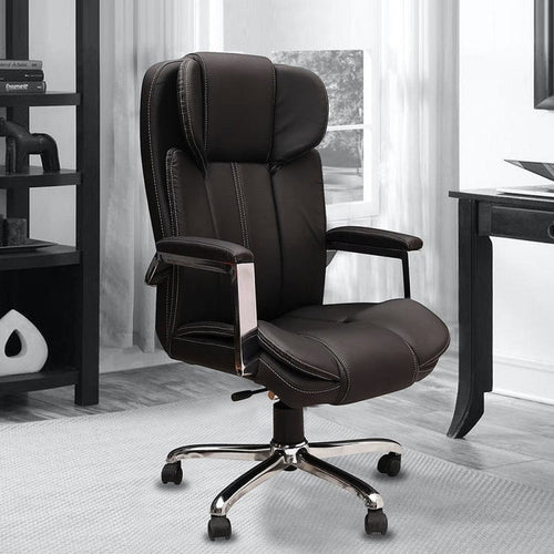 High Back Director Chair with Chrome Base -