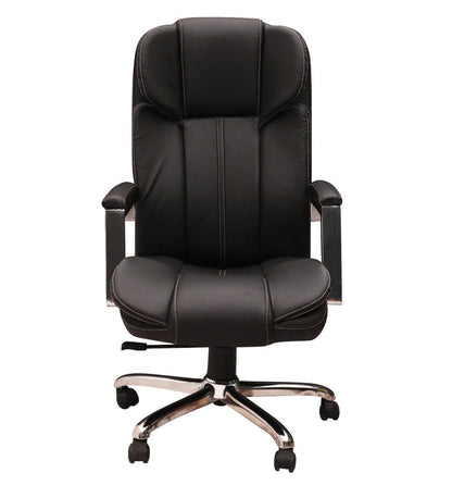 Ergonomic Executive Director Chair, High Back Design with Leatherette Seat and Chrome Base with Powder Coating