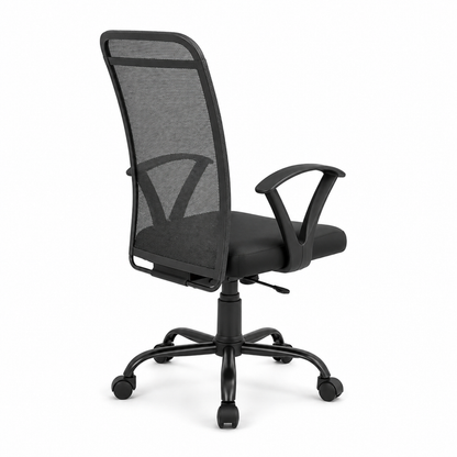 Ergonomic Executive Mesh Chair with Adjustable Height, Breathable Backrest, Cushioned Seat and Durable Metal Base for Office