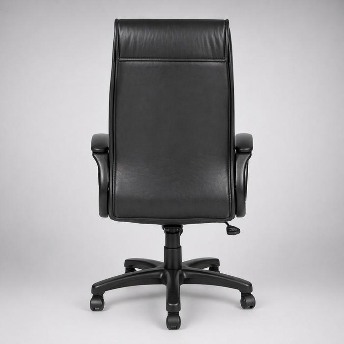 Executive Ergonomic High Back Office Chair with Leatherette Upholstery, Cushioned Seat, Tilt Mechanism, Adjustable Height & Swivel Base for Office