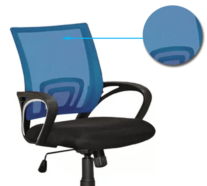 Executive Mid Back Office Chair with Breathable Mesh Back, Fabric Cushion Seat, Ergonomic Armrests, Adjustable Height and Swivel Base for Office