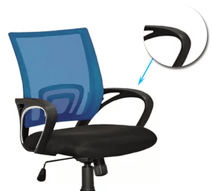 Executive Mid Back Office Chair with Breathable Mesh Back, Fabric Cushion Seat, Ergonomic Armrests, Adjustable Height and Swivel Base for Office