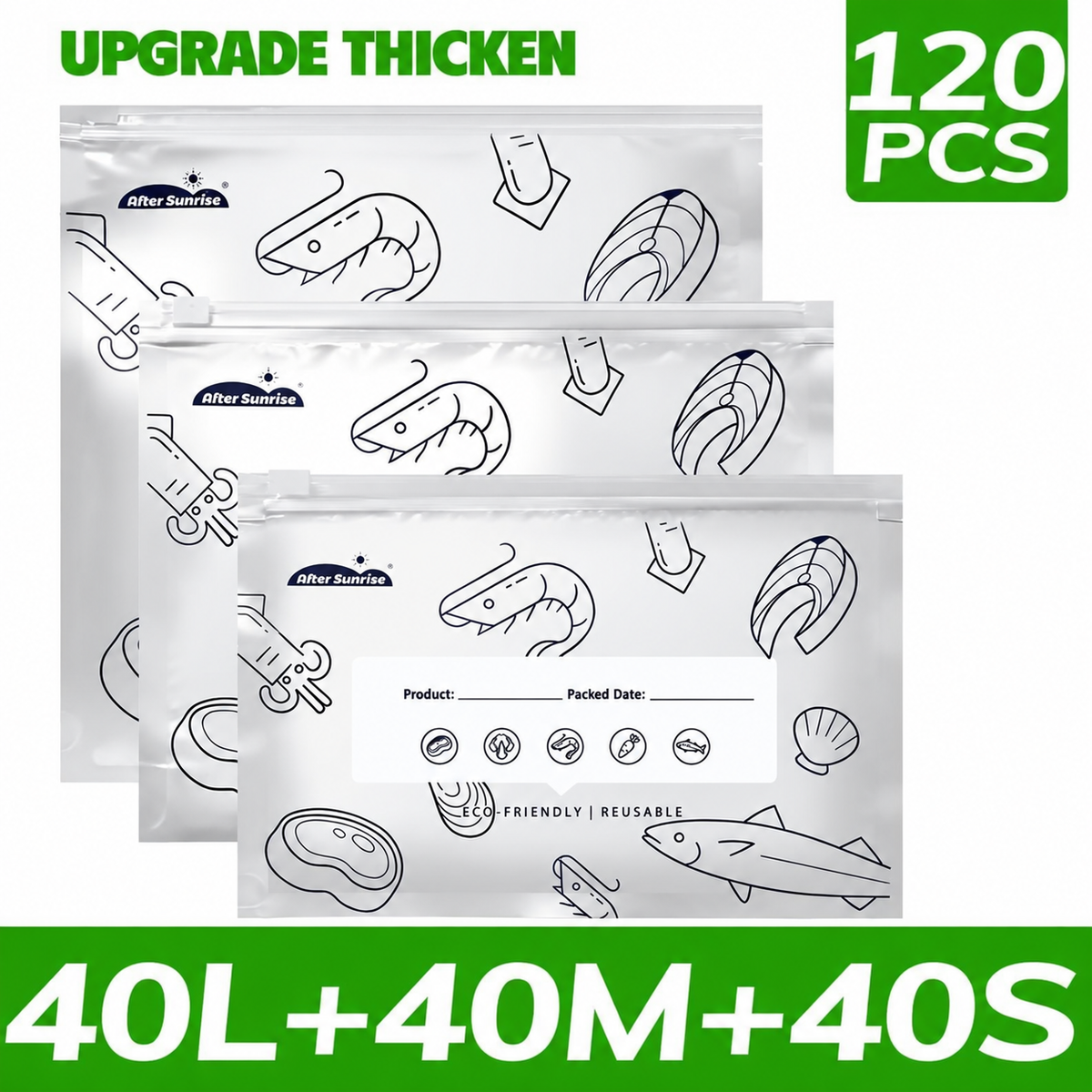 Reusable Aluminum Foil Sealable Storage Bags