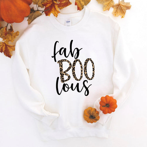Faboolous Leopard Halloween crewneck sweatshirt