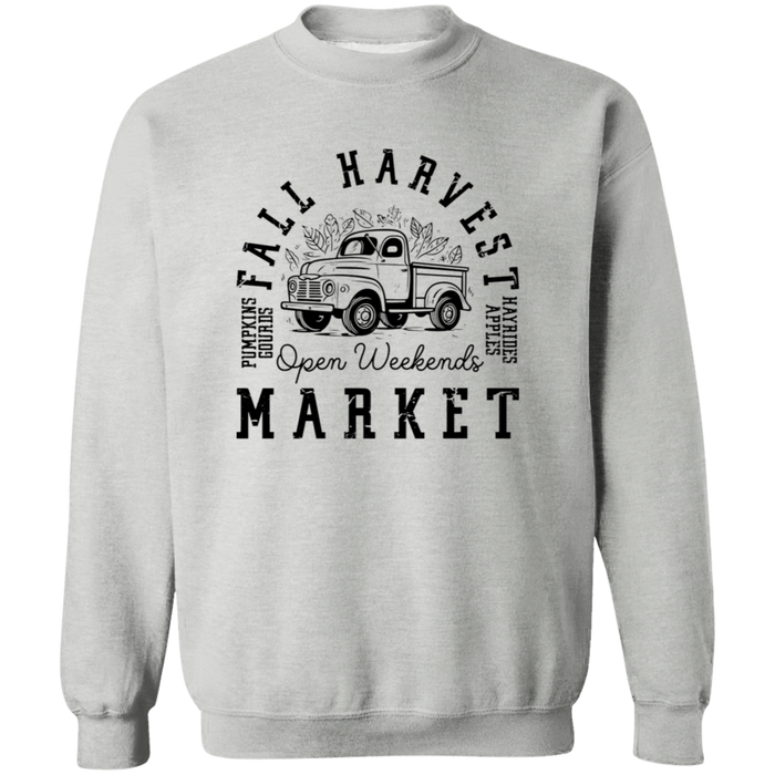 Fall Harvest Market Open Weekend crewneck sweatshirt in Sport Grey