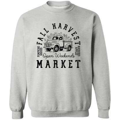 Fall Harvest Market Open Weekend crewneck sweatshirt in Sport Grey