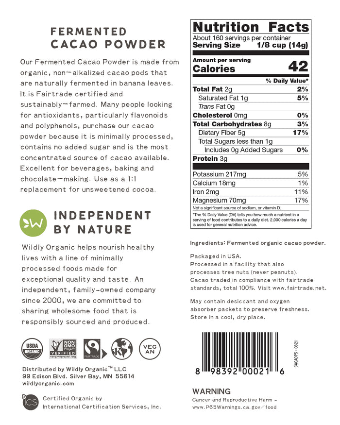 Fermented Cacao Powder | Organic | Raw