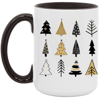 Festive Trees ceramic coffee mug, product photo 6