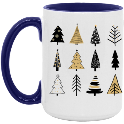 Festive Trees ceramic coffee mug, product photo 7