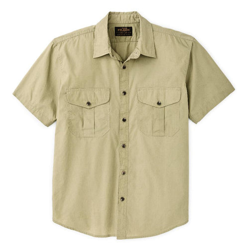 Filson Men's Washed Short Sleeve Feather Cloth Shirt-Men's Clothing-Kevin's Fine Outdoor Gear & Apparel