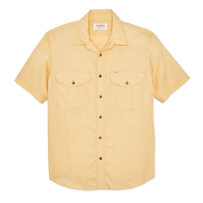 Filson Men's Washed Short Sleeve Feather Cloth Shirt-Men's Clothing-Kevin's Fine Outdoor Gear & Apparel