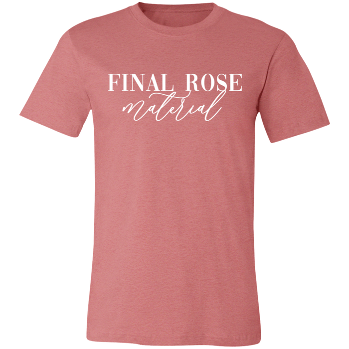 Final Rose Material graphic t-shirt in Heather Mauve