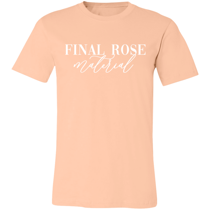 Final Rose Material graphic t-shirt in Heather Peach