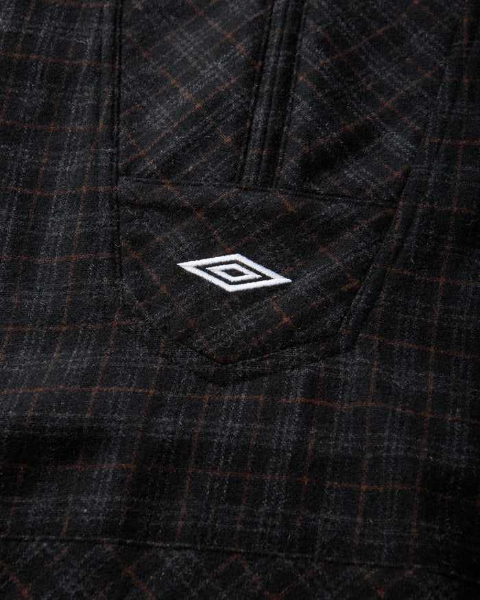 Umbro Flannel Fur Anorak Dark Brown Coats and Jackets Jackets UBMW0650FA433 BRW0003