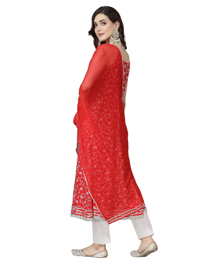Floral Printed Anarakali Set