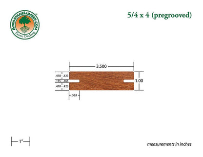 FSC® 5/4x4 Cumaru Pre-Grooved - Advantage Lumber