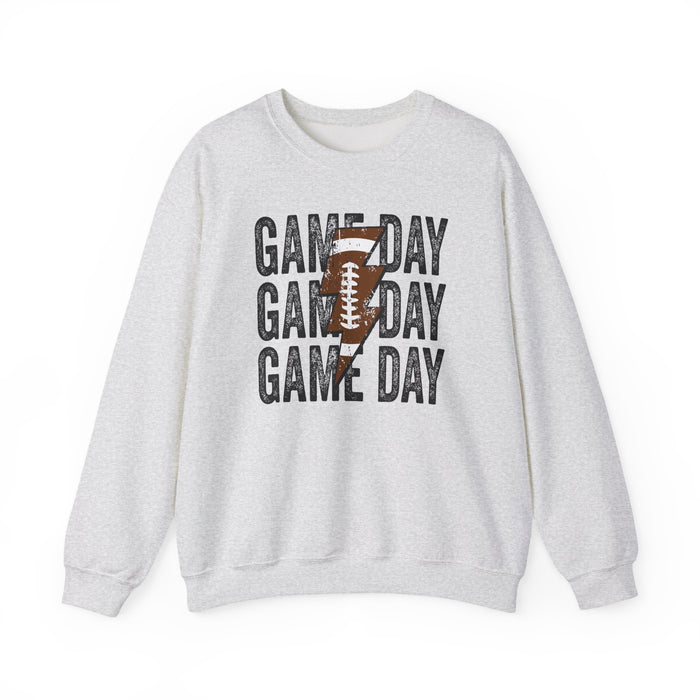 Game Day Football crewneck sweatshirt in Ash