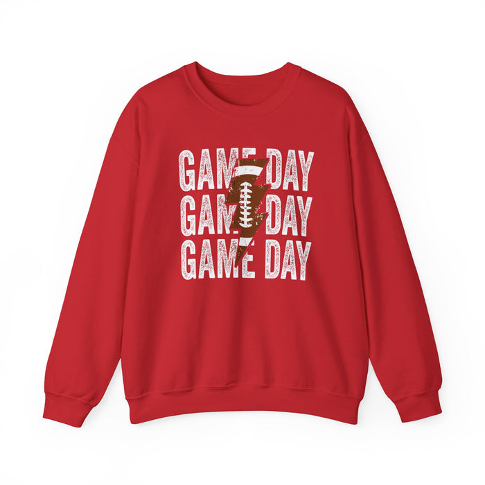 Game Day Football crewneck sweatshirt in Red