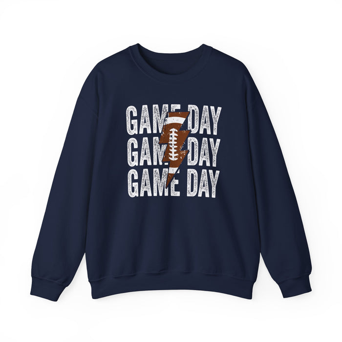 Game Day Football crewneck sweatshirt in Navy