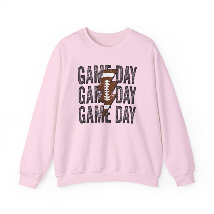 Game Day Football crewneck sweatshirt in Light Pink
