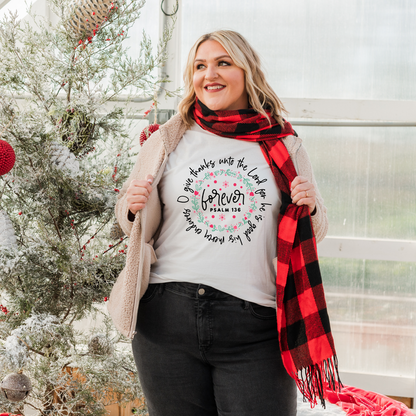 Give Thanks to The Lord Christmas graphic t-shirt