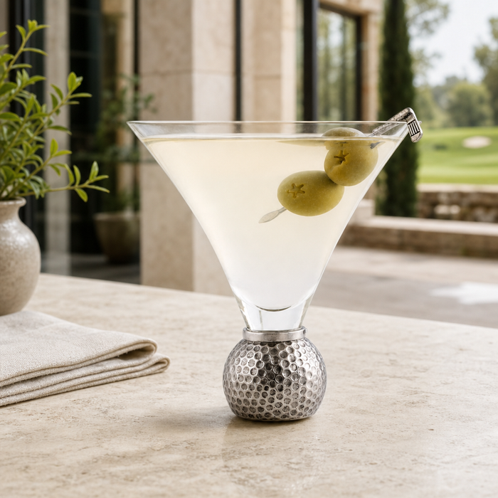 Golf Ball Cocktail /  Martini Glass 2